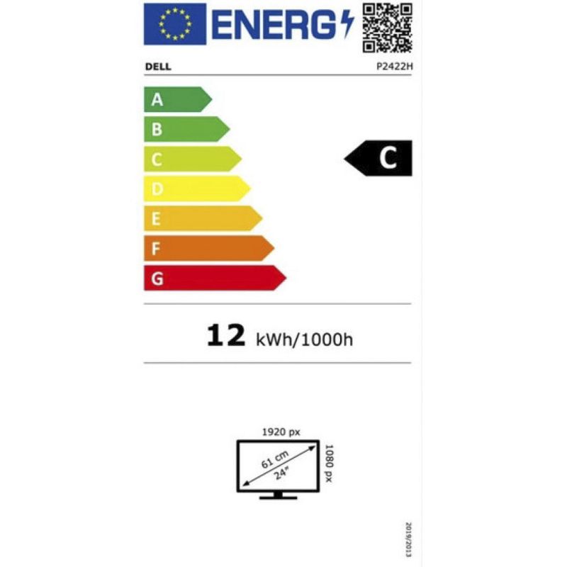 Dell P2422H – Energieeffizienzklasse C