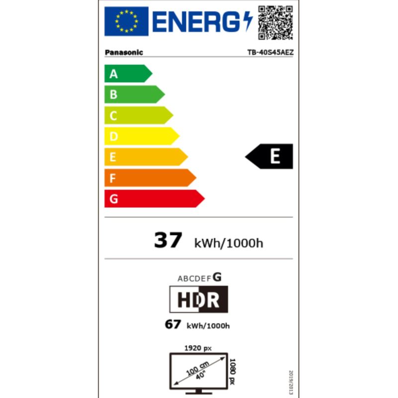 Panasonic TB-40S45AEZ             silber – Energieeffizienzklasse E